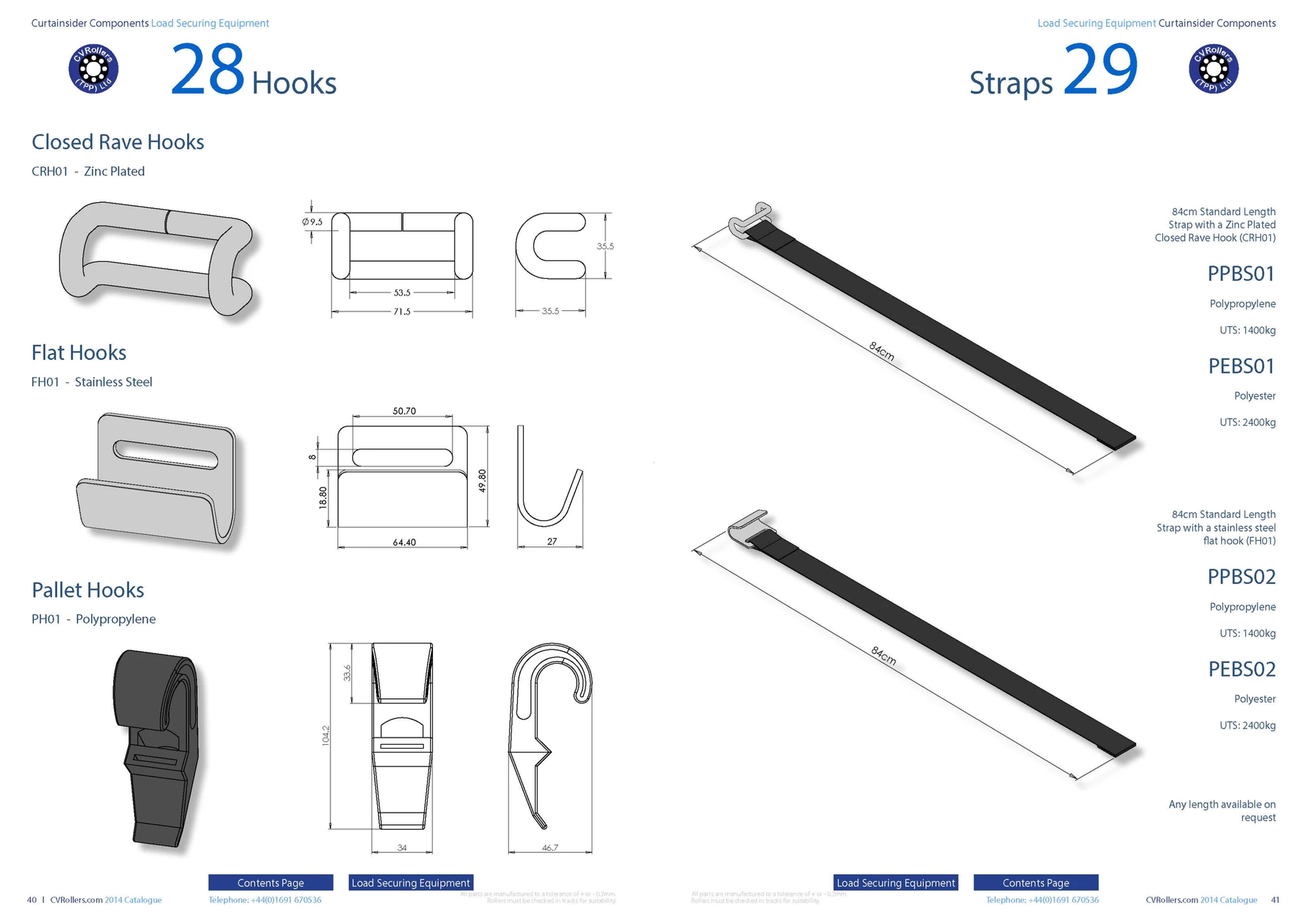 Hooks and straps