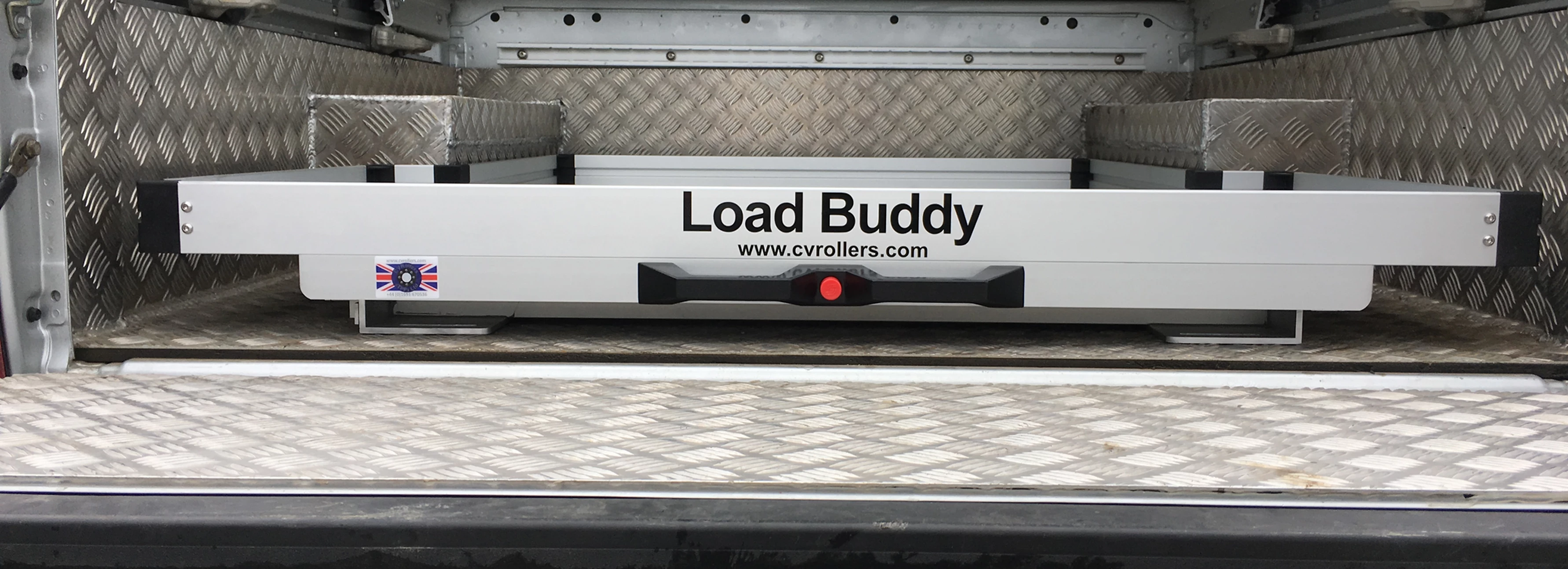 Load Buddy closed in the pickup bed